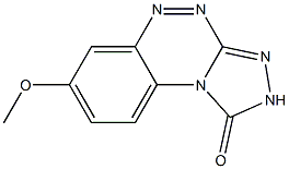 7-methoxy-1,2-dihydrobenzo[e][1,2,4]triazolo[3,4-c][1,2,4]triazin-1-one Struktur