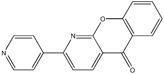 2-(4-pyridinyl)-5H-chromeno[2,3-b]pyridin-5-one Struktur