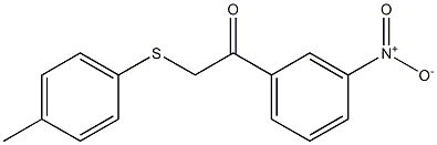 2-[(4-methylphenyl)thio]-1-(3-nitrophenyl)ethan-1-one Struktur