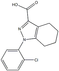 1-(2-chlorophenyl)-4,5,6,7-tetrahydro-1H-indazole-3-carboxylic acid Struktur