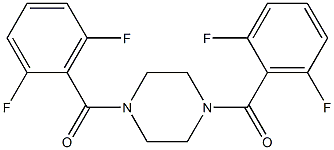 [4-(2,6-difluorobenzoyl)piperazino](2,6-difluorophenyl)methanone Struktur