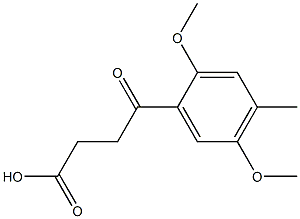 4-(2,5-dimethoxy-4-methylphenyl)-4-oxobutanoic acid Struktur