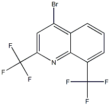 4-bromo-2,8-di(trifluoromethyl)quinoline Struktur