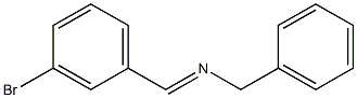 N-benzyl-N-(3-bromobenzylidene)amine Struktur