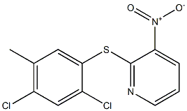 2-[(2,4-dichloro-5-methylphenyl)thio]-3-nitropyridine Struktur