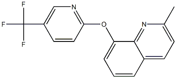 2-methyl-8-{[5-(trifluoromethyl)-2-pyridinyl]oxy}quinoline Struktur