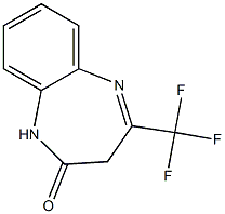 4-(trifluoromethyl)-2,3-dihydro-1H-1,5-benzodiazepin-2-one Struktur