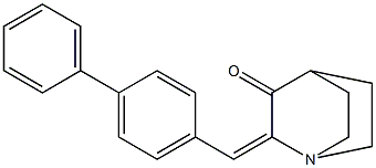 2-([1,1'-biphenyl]-4-ylmethylene)quinuclidin-3-one Struktur