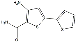 3-amino-5-(2-thienyl)thiophene-2-carboxamide Struktur