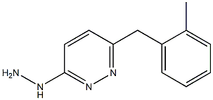 3-hydrazino-6-(2-methylbenzyl)pyridazine Struktur