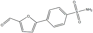 4-(5-formyl-2-furyl)benzenesulfonamide Struktur