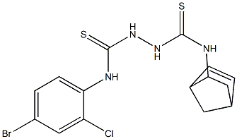 N1-bicyclo[2.2.1]hept-5-en-2-yl-N2-(4-bromo-2-chlorophenyl)hydrazine-1,2-di carbothioamide Struktur