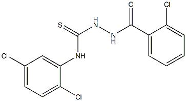 N1-(2,5-dichlorophenyl)-2-(2-chlorobenzoyl)hydrazine-1-carbothioamide Struktur