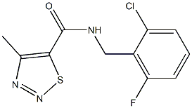 N5-(2-chloro-6-fluorobenzyl)-4-methyl-1,2,3-thiadiazole-5-carboxamide Struktur