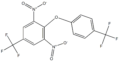 1,3-dinitro-5-(trifluoromethyl)-2-[4-(trifluoromethyl)phenoxy]benzene Struktur