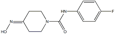 N-(4-fluorophenyl)-4-(hydroxyimino)piperidine-1-carboxamide Struktur