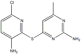 4-[(3-amino-6-chloro-2-pyridyl)thio]-6-methylpyrimidin-2-amine Struktur