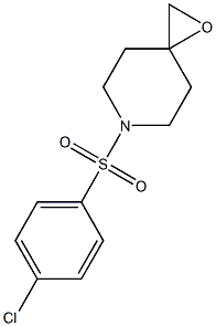 6-[(4-chlorophenyl)sulfonyl]-1-oxa-6-azaspiro[2.5]octane Struktur