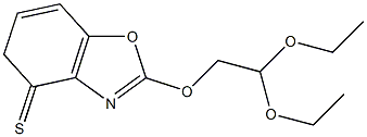 2-(Thiobenzoxazol-2-yloxy)acetaldehyde diethylacetal, tech. Struktur