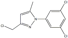 3-(chloromethyl)-1-(3,5-dichlorophenyl)-5-methyl-1H-pyrazole Struktur