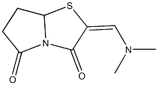 2-[(dimethylamino)methylene]dihydropyrrolo[2,1-b][1,3]thiazole-3,5(2H,6H)-dione Struktur