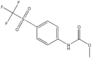 methyl N-{4-[(trifluoromethyl)sulfonyl]phenyl}carbamate Struktur