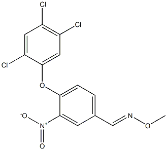 3-nitro-4-(2,4,5-trichlorophenoxy)benzenecarbaldehyde O-methyloxime Struktur