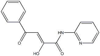 N1-(2-pyridyl)-2-hydroxy-4-oxo-4-phenylbut-2-enamide Struktur