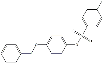 4-(benzyloxy)phenyl 4-methylbenzene-1-sulfonate Struktur