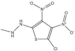 1-(5-chloro-3,4-dinitro-2-thienyl)-2-methylhydrazine Struktur