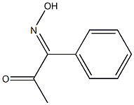 1-hydroxyimino-1-phenylacetone Struktur