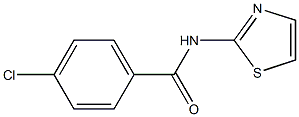 4-chloro-N-(1,3-thiazol-2-yl)benzenecarboxamide Struktur