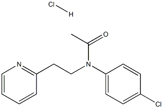 N1-(4-chlorophenyl)-N1-[2-(2-pyridyl)ethyl]acetamide hydrochloride Struktur