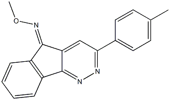 3-(4-methylphenyl)-5H-indeno[1,2-c]pyridazin-5-one O-methyloxime Struktur