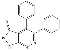 4,5-diphenyl-2,3-dihydro-1H-pyrazolo[3,4-c]pyridazin-3-one Struktur