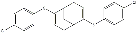 2,6-di[(4-chlorophenyl)thio]bicyclo[3.3.1]nona-2,6-diene Struktur