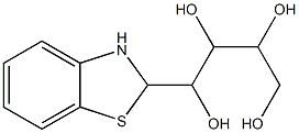 1-(2,3-dihydro-1,3-benzothiazol-2-yl)butane-1,2,3,4-tetraol Struktur