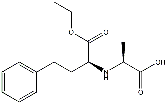 [(S)-(+)-1-(Ethoxy carbonyl)-3-phenylpropyl]-L-Alanine Struktur