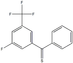 (3-fluoro-5-(trifluoromethyl)phenyl)(phenyl)methanethione Struktur