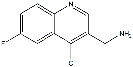 (4-chloro-6-fluoroquinolin-3-yl)methanamine Struktur