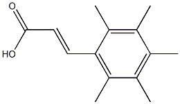 (E)-3-(2,3,4,5,6-pentamethylphenyl)acrylic acid Struktur