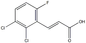 (E)-3-(2,3-dichloro-6-fluorophenyl)acrylic acid Struktur