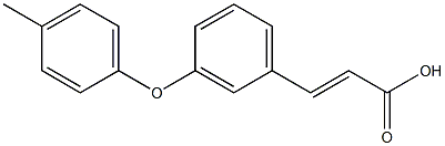 (E)-3-(3-(p-tolyloxy)phenyl)acrylic acid Struktur