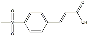 (E)-3-(4-(methylsulfonyl)phenyl)acrylic acid Struktur