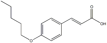 (E)-3-(4-(pentyloxy)phenyl)acrylic acid Struktur