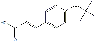 (E)-3-(4-tert-butoxyphenyl)acrylic acid Struktur