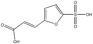 (E)-3-(5-sulfofuran-2-yl)acrylic acid Struktur