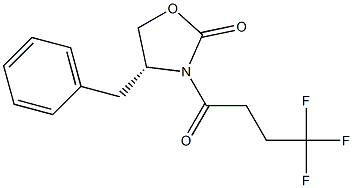 (R)-4-benzyl-3-(4,4,4-trifluorobutanoyl)oxazolidin-2-one Struktur