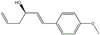 (R,E)-1-(4-methoxyphenyl)hexa-1,5-dien-3-ol Struktur