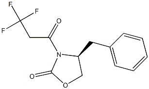 (S)-4-benzyl-3-(3,3,3-trifluoropropanoyl)oxazolidin-2-one Struktur